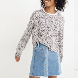 Madewell Brownstone Flecked Pullover Sweater